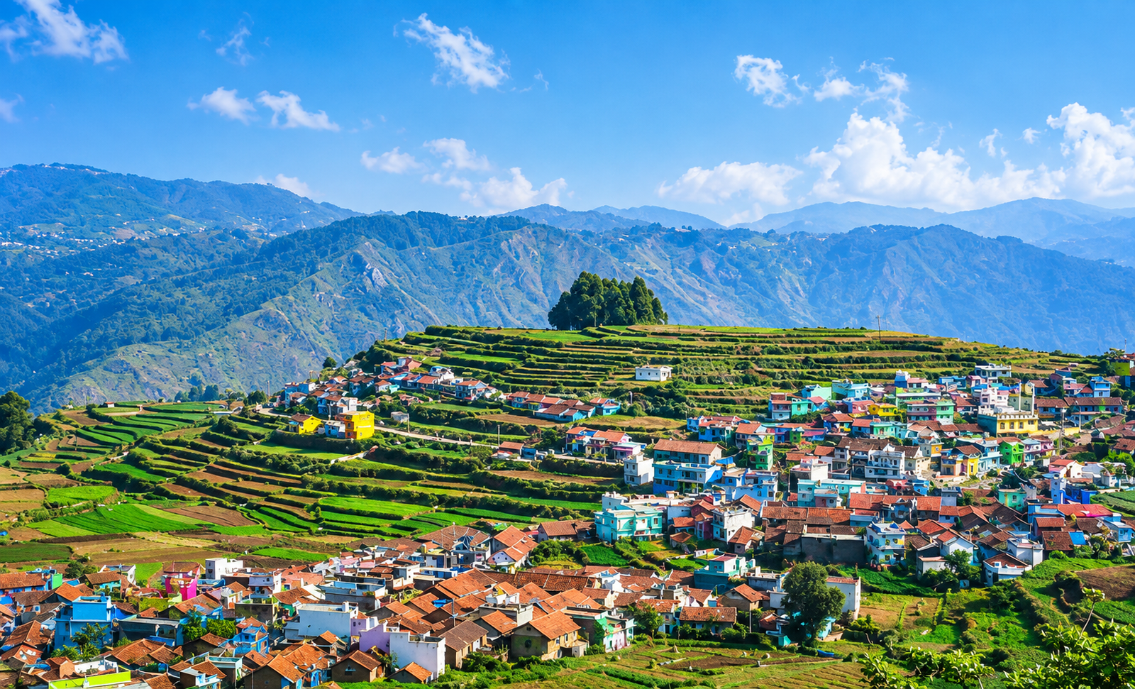Scenic Hill Town