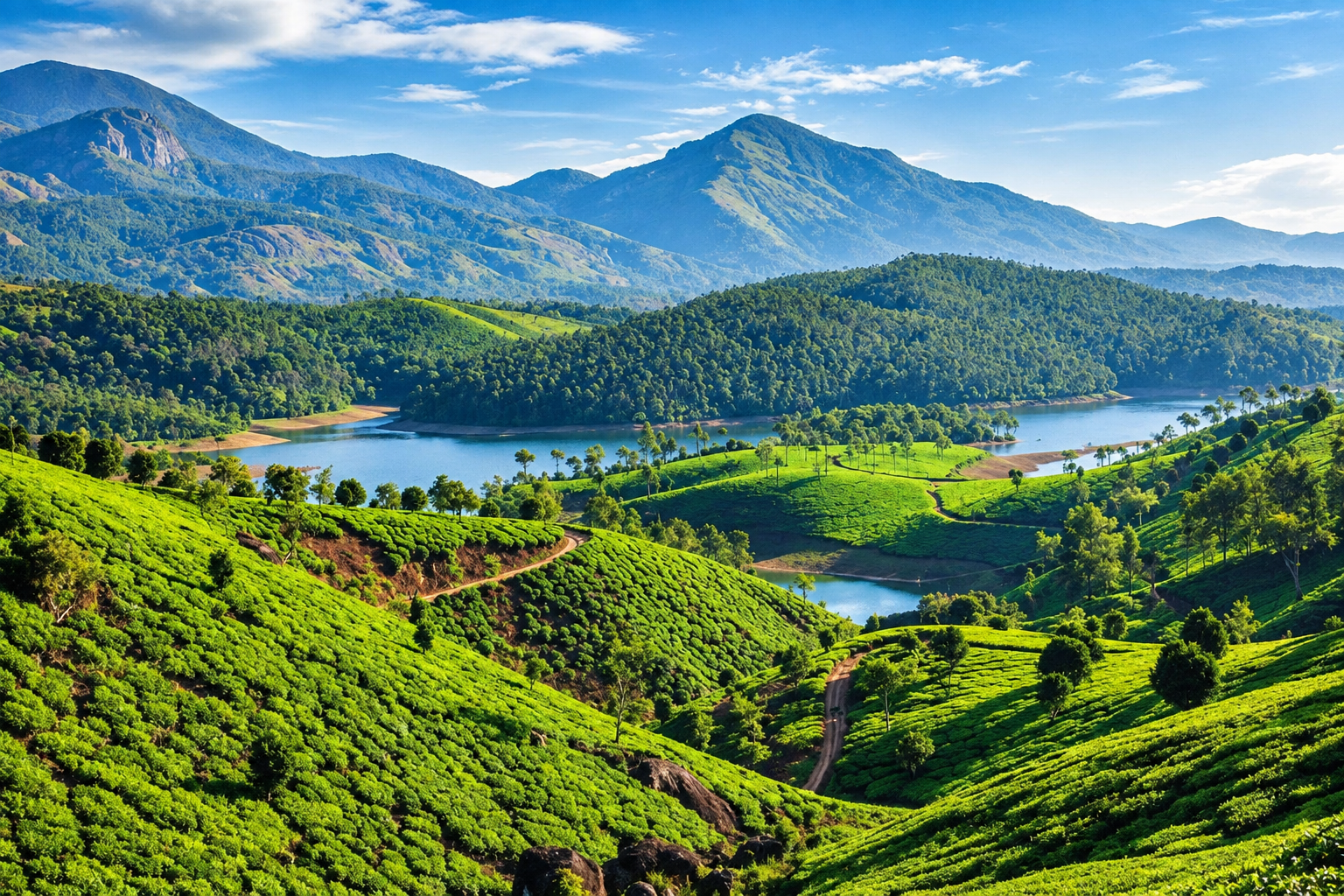 Emerald-green Tea Plantations 